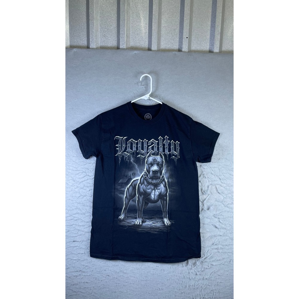 DOM T-Shirt Mens Medium Black Excellent Pitbull Loyalty GAC 51 Graphic Tee